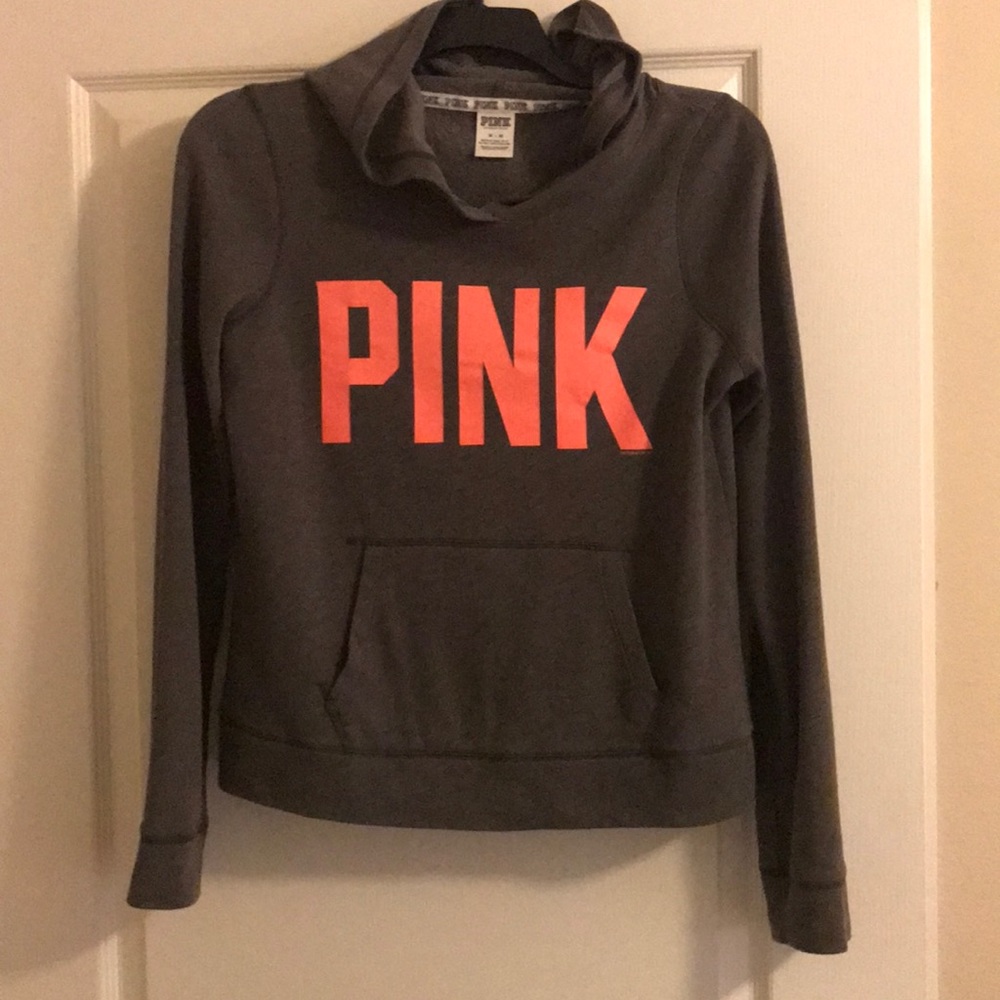Women’s Pink long sleeve hooded sweatshirt